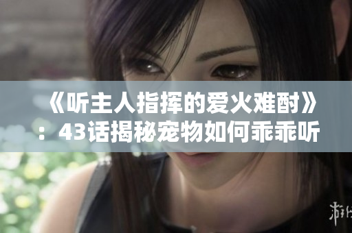 《聽主人指揮的愛火難酎》：43話揭秘寵物如何乖乖聽從主人的指示