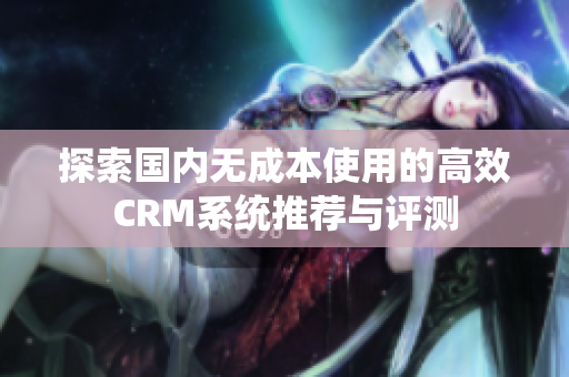 探索國(guó)內(nèi)無(wú)成本使用的高效CRM系統(tǒng)推薦與評(píng)測(cè)